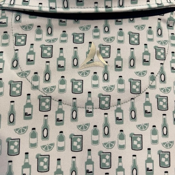 Bermuda Sands Men’s Golf Polo Cocktail Pattern Size Large - Picture 1 of 3